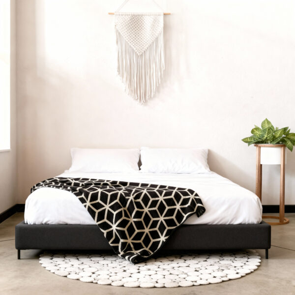Armadillo Reversible Cubic Pattern Throw Blanket